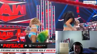Reacting to Riott Squad & Bianca Belair vs The IIconics & Zelina Vega - Six Woman Tag Match
