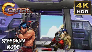 Contra Operation Galuga Lance Bean Solo Speedrun Mode Full Walkthrough 4K HDR (PS5)