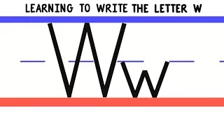Write the Letter W - ABC Writing for Kids - Alphabet Handwriting by 123ABCtv