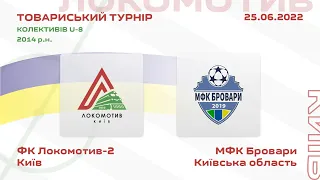 Голи матчу: ФК Локомотив-2 Київ 2014 2–4 МФК Бровари 25.06.2022