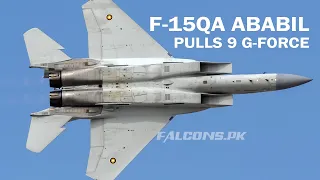 Boeing F-15QA Ababil Pulls 9 G-force | Dubai Airshow 2023