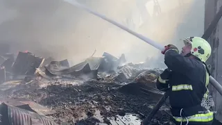 Пожар в Краснодаре по уд  Демуса 11 09 2023