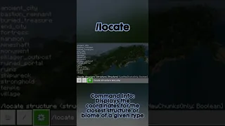 How to use the /locate command in Minecraft Bedrock #minecraft #bedrock #tutorial #command #fyp