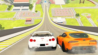 Big Ramp Jumps with Expensive Cars #8 - BeamNG Drive Crashes | DestructionNation