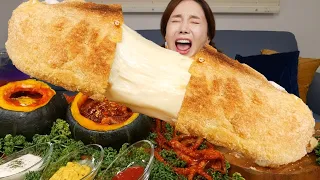RUS SUB) огромный сыр еда Рецепт 🧀 осьминог спрут сырный наггетс приготовление пищи Ssoyoung