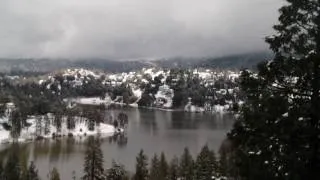 Crestline, California 02-10-2010 Panoramic Snow View