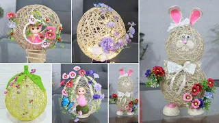 10 Jute Craft Ideas With Balloon | Home Decorating ideas handmade Easy