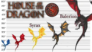 House of the Dragon | All Dragons and Size Comparison