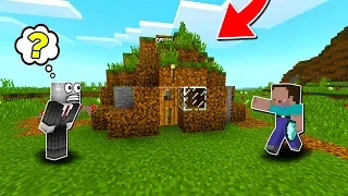 BÍ MẬT BÊN TRONG CĂN NHÀ BẰNG ĐẤT CỦA NOOB, NOOB PRO HAY GÀ TRONG MCPE | Thử Thách SlenderMan