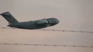 RAAF Boeing C17A Globemaster III Stallion21 Departing Darwin Airport