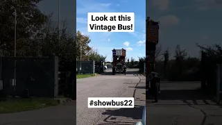 Open Top Vintage Bus arriving at Showbus 2022 - Classic Bus - Rally