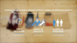 [TUTO] Réparer ses waders respirant ou PVC qui contiennent une déchirure ou un trou