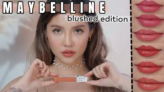 MAYBELLINE SUPERSTAY MATTE INK BLUSHED EDITION | SWATCHES LENGKAP DI KULIT KUNING LANGSAT !