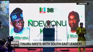 TINUBU MEETS WITH SOUTH EAST LEADERS