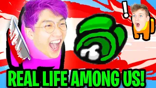 Can We Play AMONG US But IN REAL LIFE!? (LANKYBOX FUNNY MOMENTS)