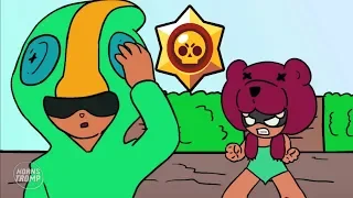 BRAWL STARS ANIMATION: NITA X LEON VS GENE (PARODY)