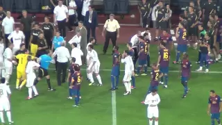 Barça Vs Real Madrid 3-2 Marcelo's Fault On Fabregas + Fight 17/08/2011 (HD)