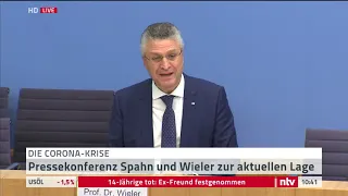 Corona LIVE: Pressekonferenz mit Spahn und Wieler zur aktuellen Lage