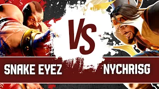 SF6 ▰  Snake Eyez (ZANGIEF) vs NYChrisG (RASHID) ▰ Ranked Match