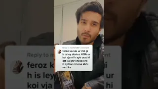 Feroz Khan reply bad comments about his divorce 🥺😎🔥#ferozekhan #shorts #attitudestatus