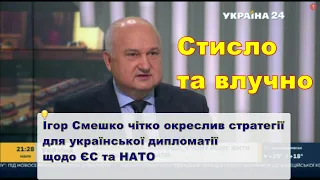 Ігор Смешко чітко окреслив стратегії для української дипломатії щодо ЄС та НАТО