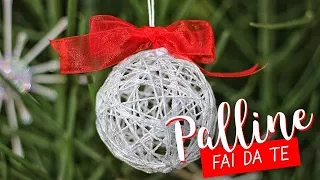 Palline di Natale FAI DA TE con lo spago - DIY Christmas String Balls