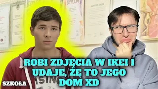 UDAJE, ŻE IKEA TO JEGO DOM XD*szkoła*