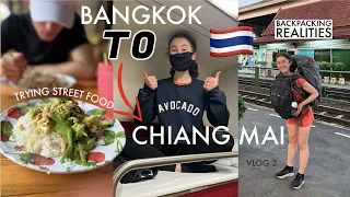 OUR FIRST TIME BACKPACKING THAILAND | Vegan Street Food, Sleeper Train & Night Markets