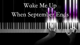 Wake Me Up when September Ends (2005) | Greenday | Piano Cover (with lyrics)
