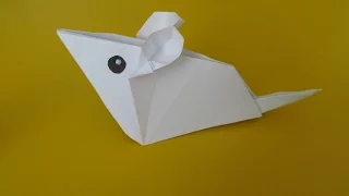 МЫШКА - Легкое Оригами для Начинающих / Origami Mouse - Origami Animals