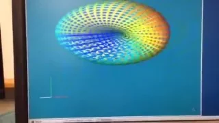 Projective Plane Rotating in 4D