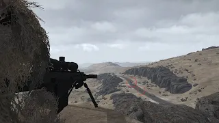 SOF Sniper destroyed military convoy with Sniper rifle | Afghanistan Map | ARMA 3: Milsim #10
