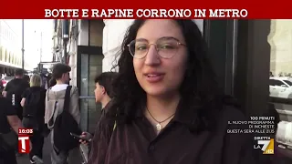 Botte e rapine corrono in metro