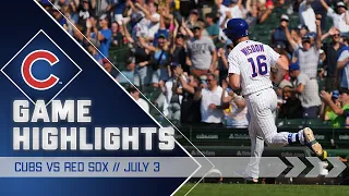 Cubs vs. Red Sox Game Highlights | 7/3/22