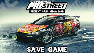 NFS ProStreet PRESET CARS MEGA MOD | Save Games (read the description, VERY IMPORTANT!)