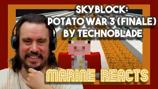 Skyblock Potato War 3 FINALE by Technoblade | Marine Reacts