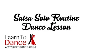 Salsa Routine - Solo Dance Lesson - Learn To Dance