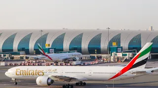 [4K] Dubai international Airport Plane spotting - Ground movements ( A330 ) (A380 ) (B777 ) And more