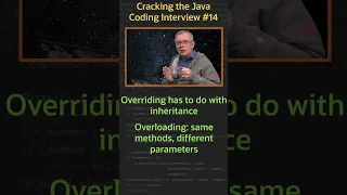 Difference between overriding and overloading? - Cracking the Java Coding Interview