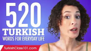 520 Turkish Words for Everyday Life - Basic Vocabulary #26