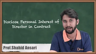 Disclose Personal Interest of Director in Contract - Correspondence with Director