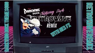 Darkwing Duck Theme song (Retrowave Remix with NES game FX) #videogames #cartoon #darkwingduck