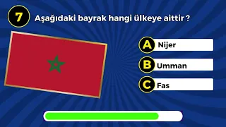 "Ülkelerin Bayrakları Testi! Kaçını Doğru Biliyorsun?"  #19 #bayrak #bilgiyarışması #genelkültür