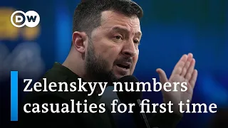 Zelenskyy: 31,000 Ukrainian military deaths | DW News