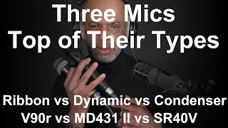 Ribbon vs Dynamic vs Condenser - Earthworks SR40V vs Sennheiser MD431 II vs Beyerdynamic V90r