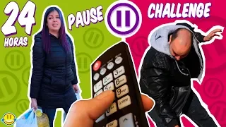 THE PAUSE CHALLENGE With FAMILY For 24 HOURS!! | funny Moments | Jordi y Bego