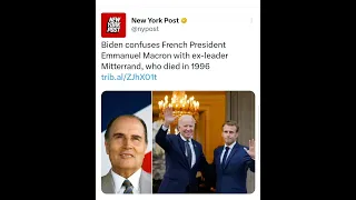 Biden confuses French President Emmanuel Macron with ex-leader Mitterrand