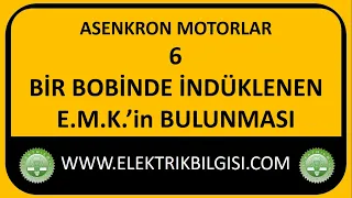 Bir Bobinde İndüklenen E.M.K.'in Bulunması (Ders-6)