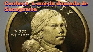 Linda moeda de 1 dólar de Sacagawea 🇺🇲 💵