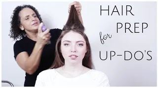 Learn how to volumize and texturize hair - prep for bridal hair up styles! For big sexy hair!